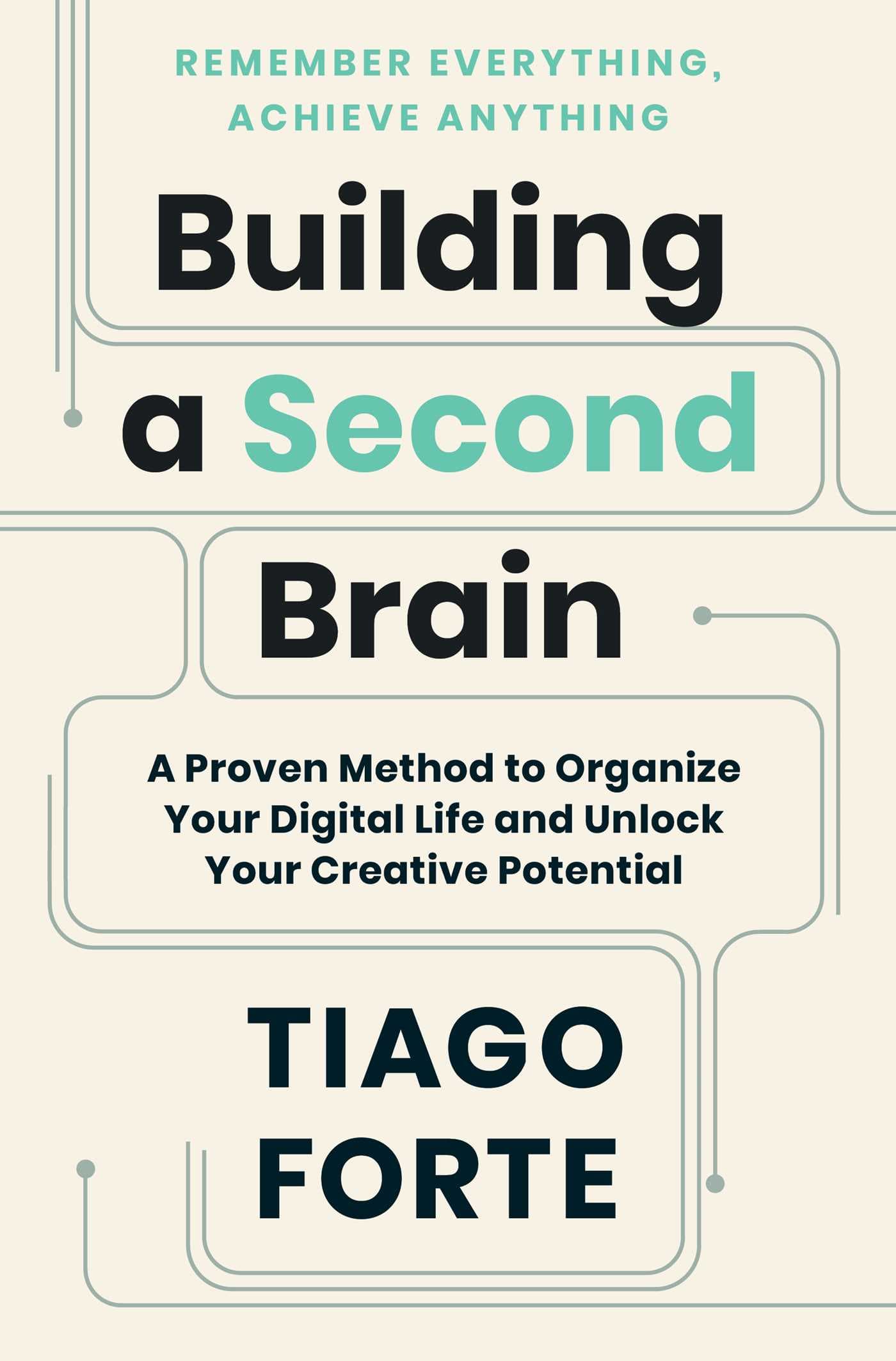 Building a Second Brain: A Proven Method to Organize Your Digital Life and Unlock Your Creative Potential by Tiago Forte cover